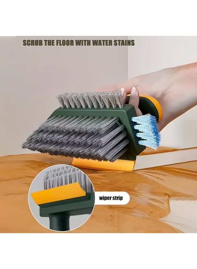 Green 2 In 1 Gap And Floor Cleaning Brush With Ergonomic Handle For Bathroom Kitchen - Image 5